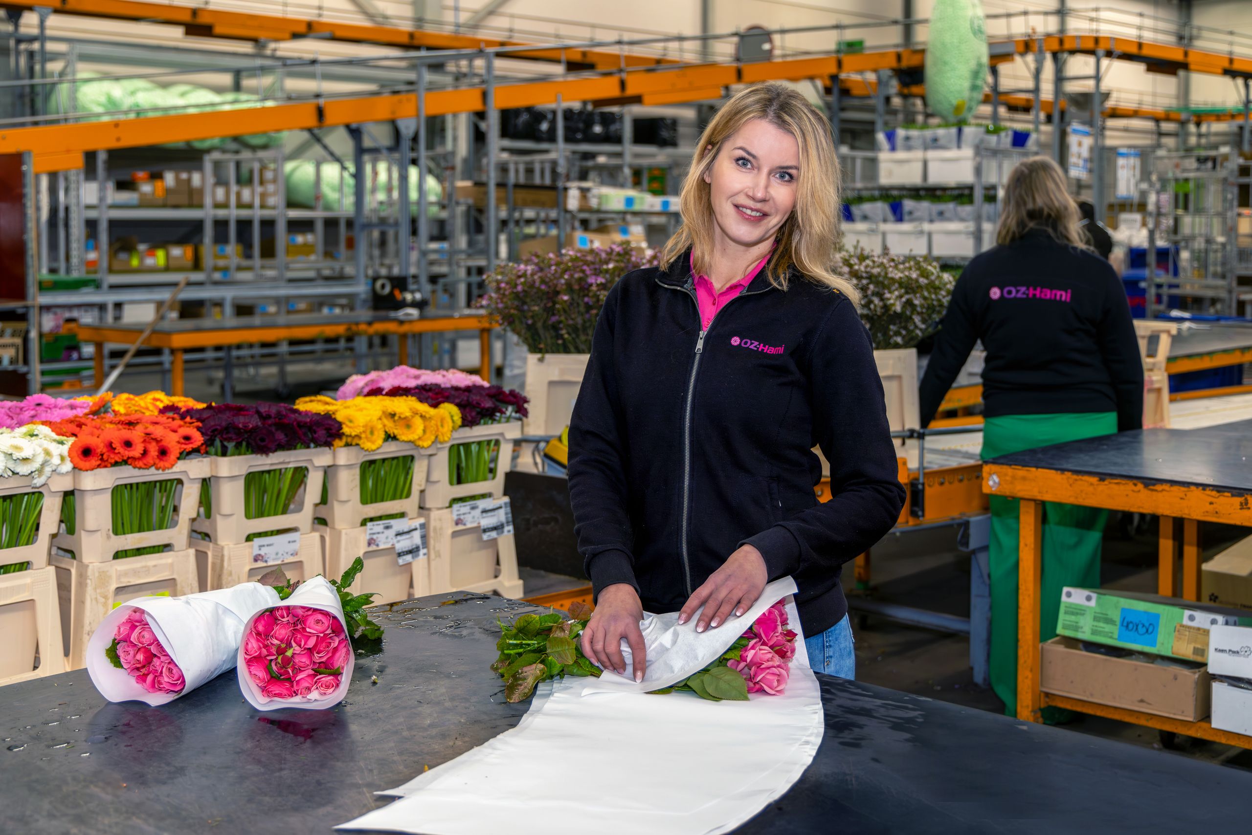 Packing bouquets